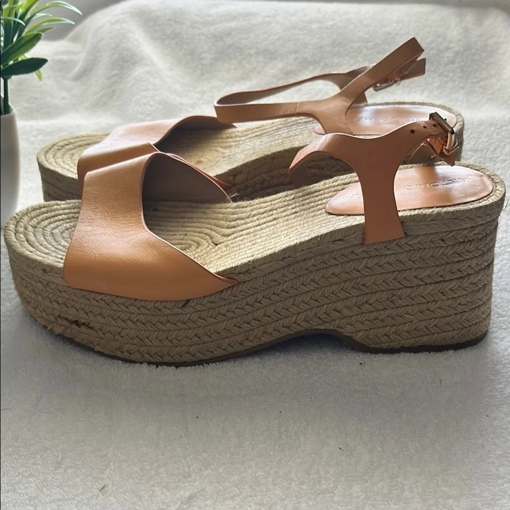 ANTONIO MELANI Orange Espadrille Shoes